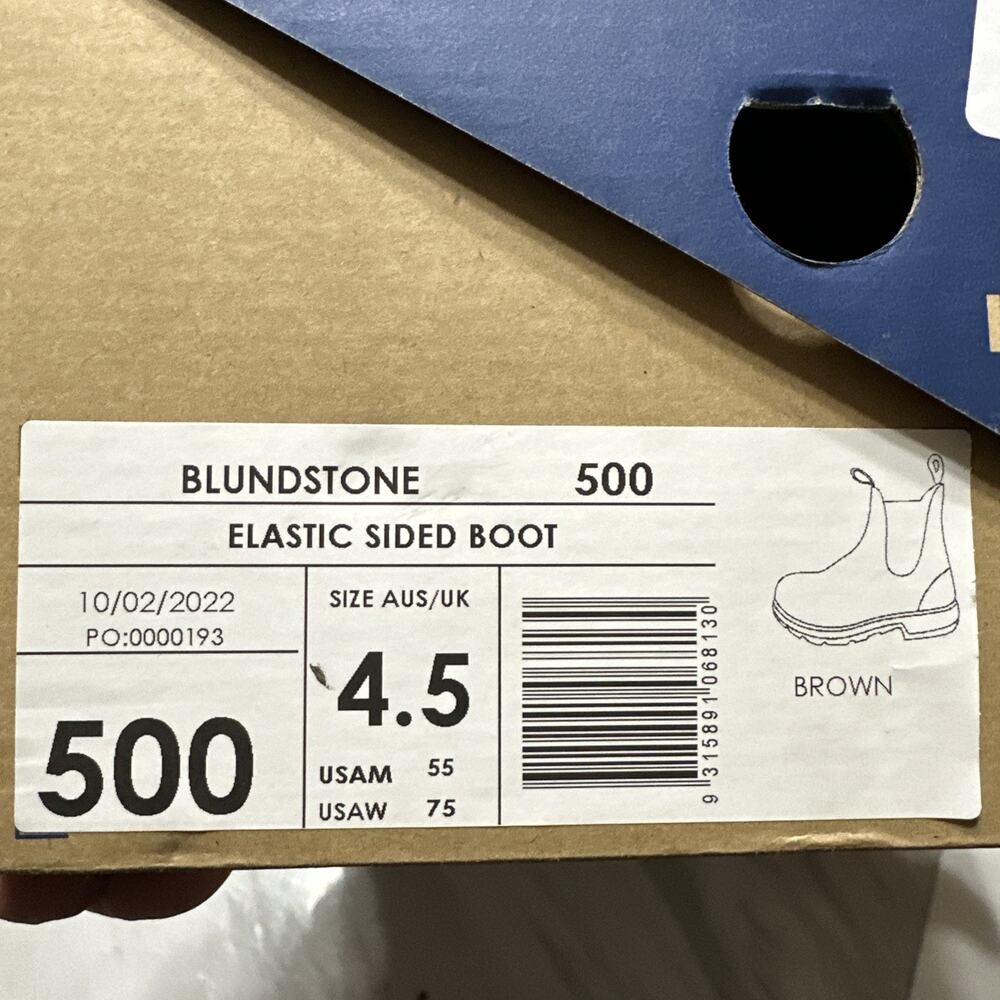 Blundstone 500 Classic Original Series Water Resistant Chelsea Boots (7.5W/5.5M) - Picture 7 of 7